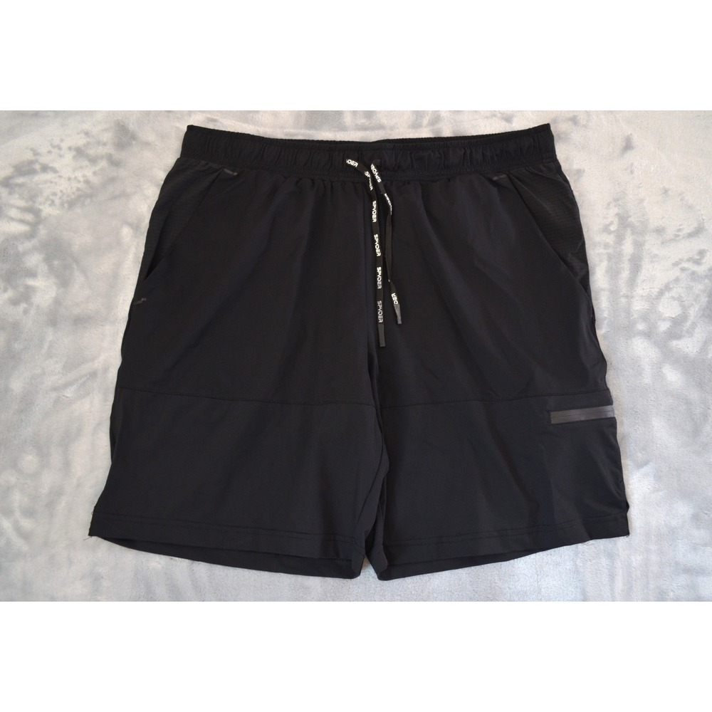 Spyder Active Black Shorts Mens Large Athletic Gym Running Quick Dry Drawstring